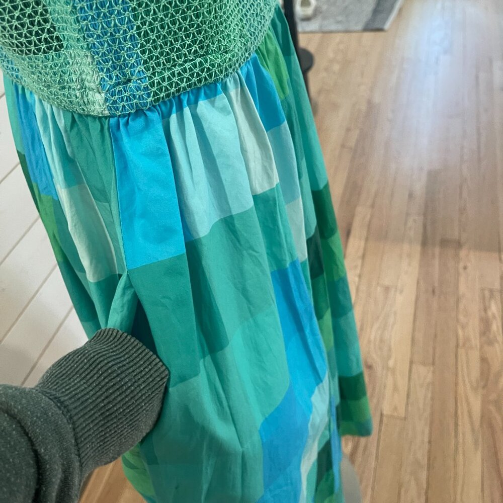 Plenty by Tracy Reese Smocked Halter A-Line Dress Size Large - Picture 13 of 14